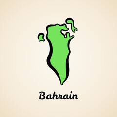 Bahrain - Outline Map