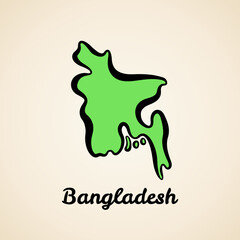 Bangladesh - Outline Map
