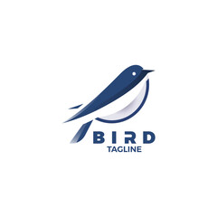 Creative Gradient Bird Logo Template