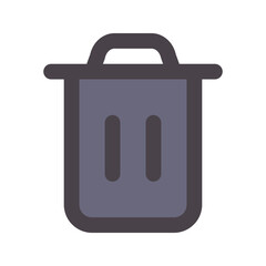 delete flat line icon