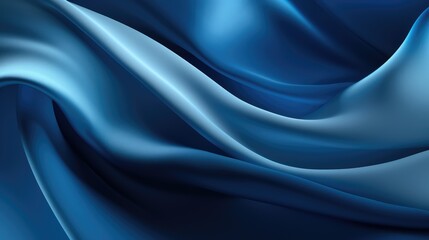 Obraz premium Blue Silk Waves Background