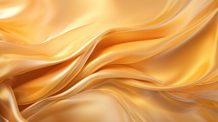 Fototapeta premium Bright Waves of Golden Silk