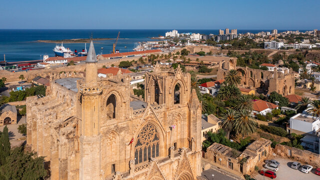 Cyprus - The amazing&nbsp;Lala Mustafa Pasha Mosque, originally known as the&nbsp;Cathedral of Saint Nicholas&nbsp; is the largest medieval building in&nbsp;Famagusta