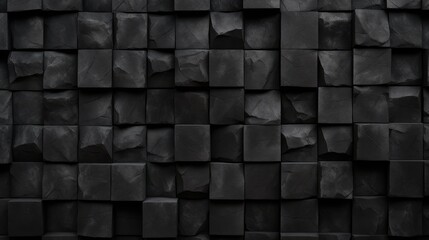 Charcoal Cubes Wall Background