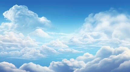Cloudy Sky Background - obrazy, fototapety, plakaty