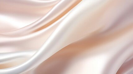 Cream peach silk background with delicate flowing curves.