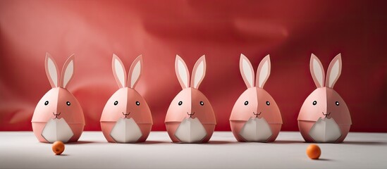 Minimal Easter concept DIY paper wrapping idea for gift eggs