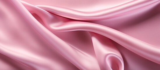 Fototapeta premium Empty pink fabric background of soft and smooth texture material Space for text