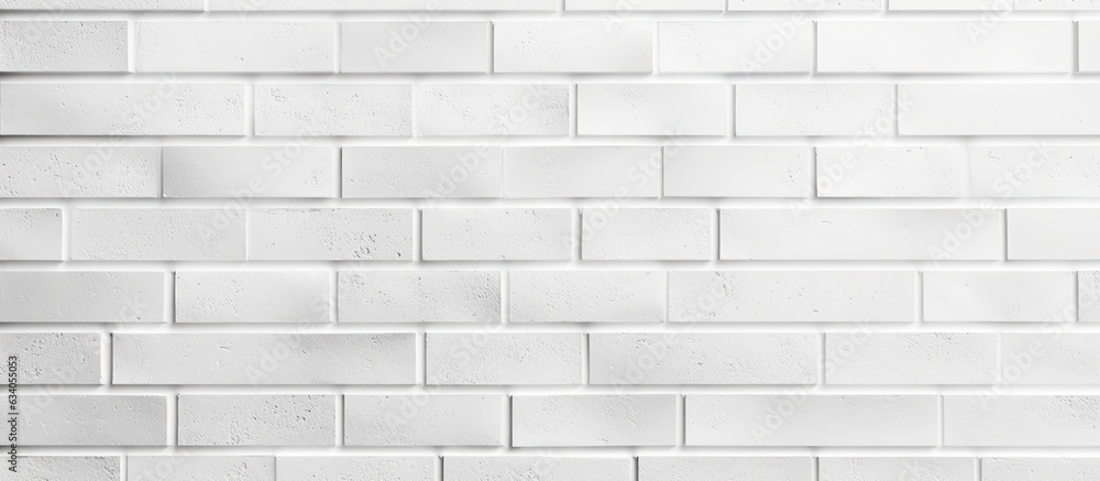 Aufkleber white brick wall texture in abstract pattern for web banner design