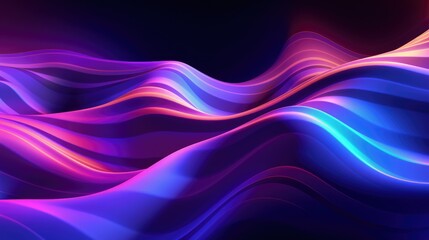 Holographic neon liquid waves in toxic colors
