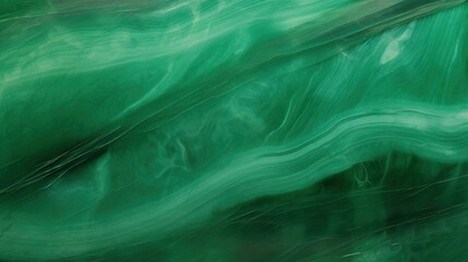 Wispy, flowing abstract emerald green stone surface texture background.