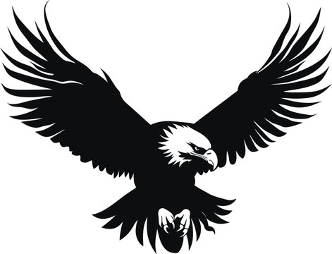 eagle illustration symbol. eagle silhouette