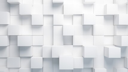 White Cubes Wall Background