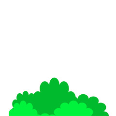 Obraz premium Abstract Cartoon Bush Grass