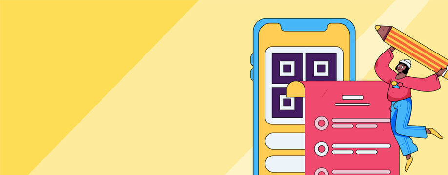 Invite friends to conduct questionnaire survey flat vector concept operation hand drawn illustration
