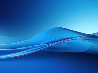Blue 3d background with waves. Illustration with blue tints.