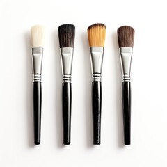 On a white background brush for makeup or drawing
