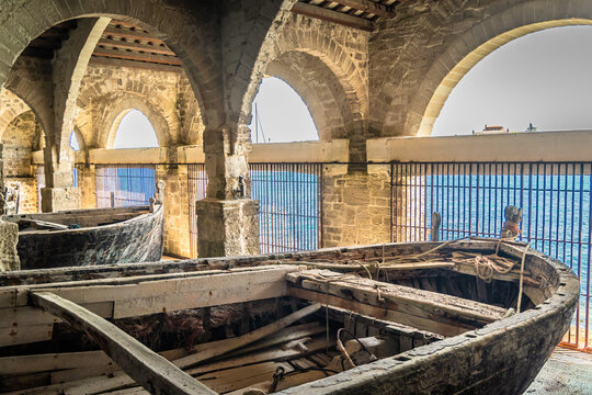 Favignana, Italy - august 4 2023 - Stabilimento Florio, factory dedicated to the tuna fish in aegadian islands