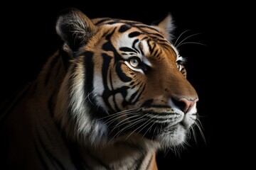 Obraz premium Female bengal tiger in the dark