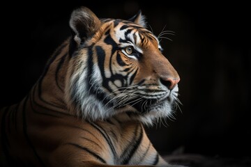 Photo portrait of bengal tiger in forest