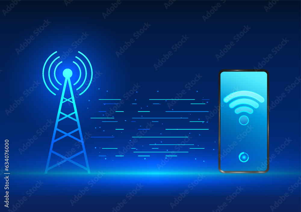 Poster transmission tower technology it is a technology that emits signals into mobile phones. used for com