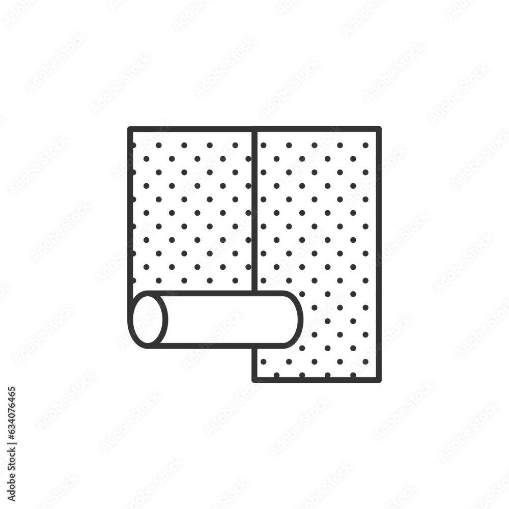Poster wallpaper icon vector. linear style sign for mobile concept and web design. wallpaper symbol illustr