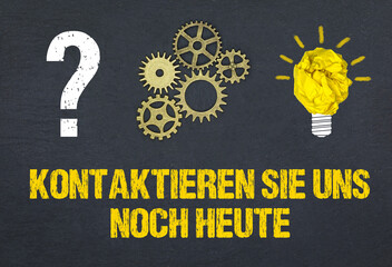 Obraz premium Kontaktieren Sie uns noch heute
