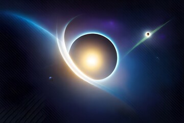 background with glowing lights