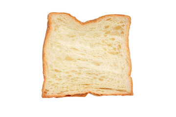 Fresh Croissant toast on white background,clipping path.
