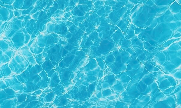 Shimmering Blue Water in Sunlit Pool