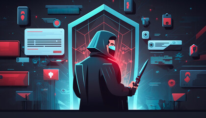 The Dark Side of the Web: Protecting Yourself from Cybercrime and Piracy - ai generated