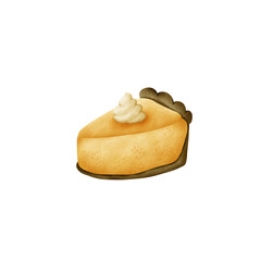 Pumpkin pie piece