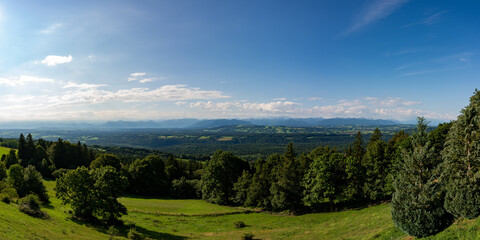 Obraz premium Berge, Berglandschaft, Oberbayern, Voralpenland, Alpen, Berge, Natur