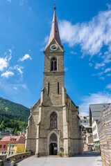 Fototapeta na wymiar Kirche in Bad Gastein | Kur- und Wintersportort | Gasteinertal in Österreich | Austria