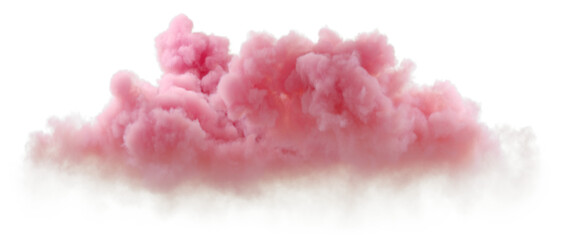 Pastel pink soft clouds cutout backgrounds 3d render png