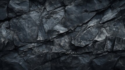 Black rock background. Dark gray stone texture. Black grunge background.