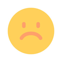 sad flat icon