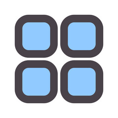 display flat line icon