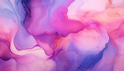 abstract liquid alcohol ink flow swirls, gradients, background pattern, texture, wallpaper, blue, pink purple, yellow