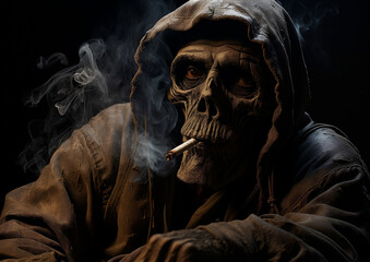 Anti-Smoking Concept, Grim Reaper Smoking