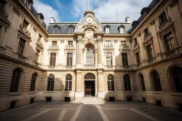 First court of appeal in Parisian law court. Generative AI - obrazy, fototapety, plakaty