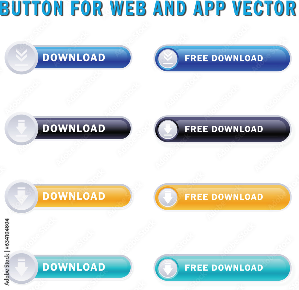 Wall mural web buttons for website