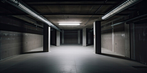 An empty basement - 634104864