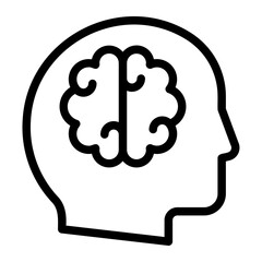brain line icon