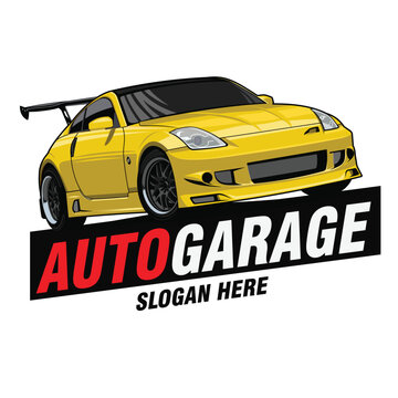 autogarage logo template vector design