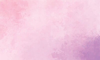 Fototapeta premium Vector soft pink and purple abstract watercolor background