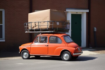Moving: a small car is pushed to its limits when it comes to household moves. Generative AI
