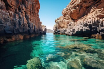 moss-covered rocks bordering a woodland pool
