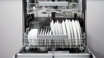 dishwasher isolated on white background