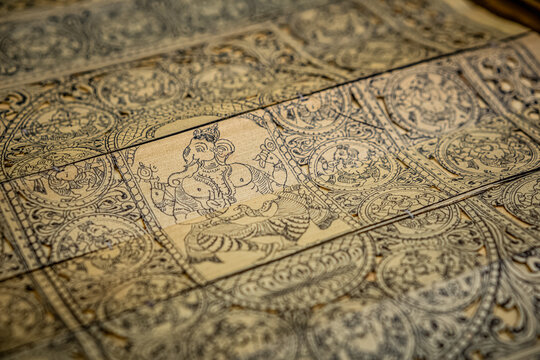 Pattachitra Art from the roots of Odisha, Pattachitra Palm Leaf Art Most Exquisite Arts & Crafts Made from Palm leaves & various types of natural fibers. These creativity skills by craftsperson